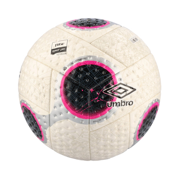 Umbro Neo Swerve Laminar Pro Match Ball - White/Silver/Pink Glo