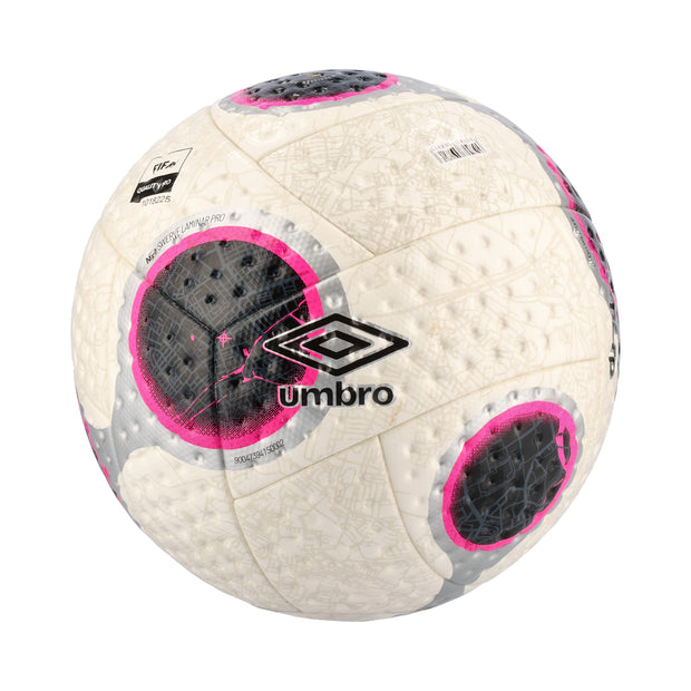 Umbro Neo Swerve Laminar Pro Match Ball - White/Silver/Pink Glo
