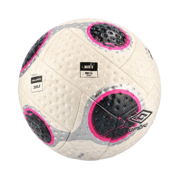 Umbro Neo Swerve Laminar Pro Match Ball - White/Silver/Pink Glo