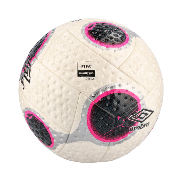 Umbro Neo Swerve Laminar Pro Match Ball - White/Silver/Pink Glo
