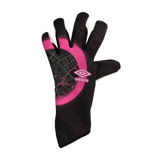 Umbro Neo League Gloves - Black/White/Pink Glo