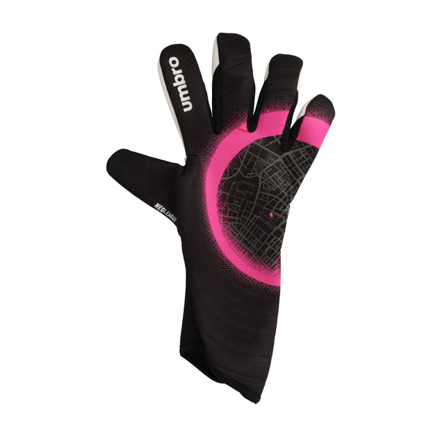 Umbro Neo League Gloves - Black/White/Pink Glo