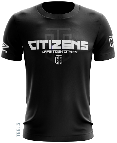 Cape Town City FC Supporter Tee 24 - Black
