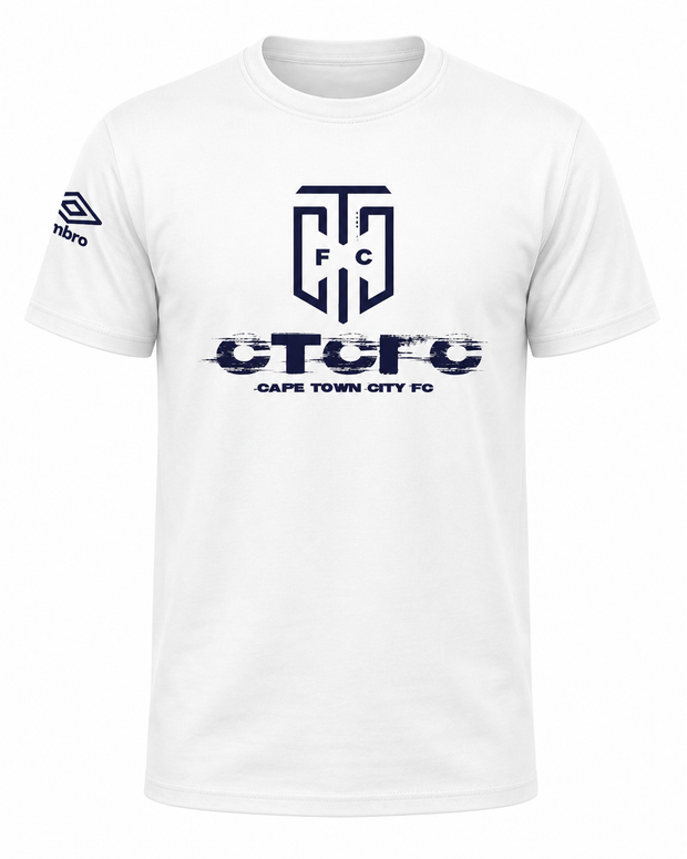 Cape Town City Fc Supporter Tee - White/Blue - Umbro South Africa