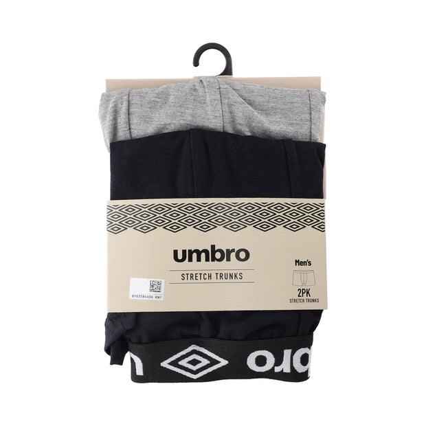Umbro 2Pk Trunks - Black/Grey