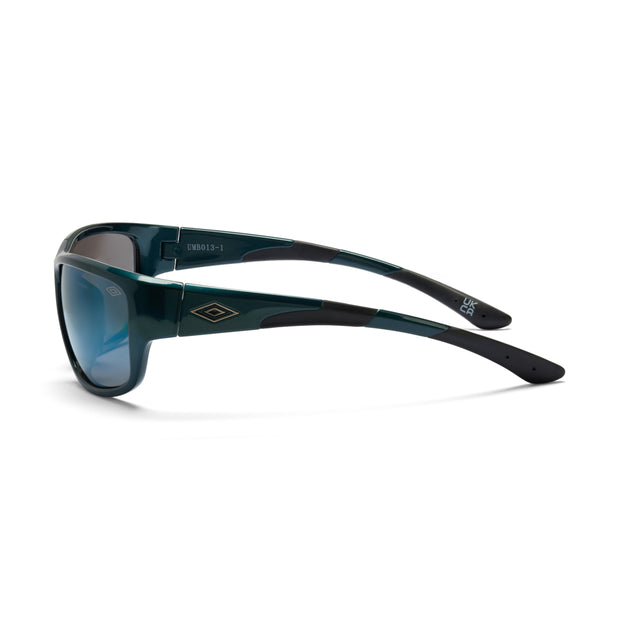 Umbro Sports Wrap Sunglasses - Metallic Black