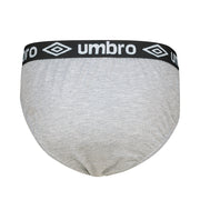 Umbro 3Pk Cotton Briefs - Black/Grey/Navy