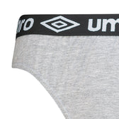 Umbro 3Pk Cotton Briefs - Black/Grey/Navy - Umbro South Africa