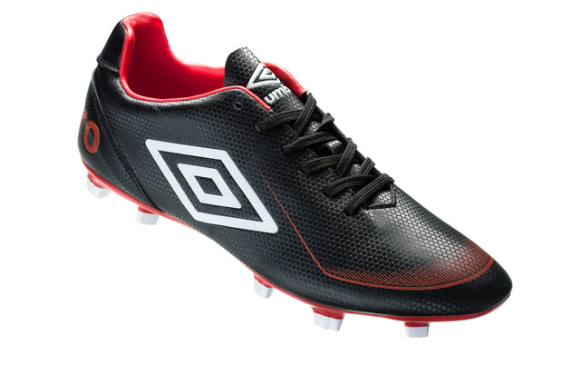 Umbro Veloce Afriq FC Boot - Black/Vermillion/White