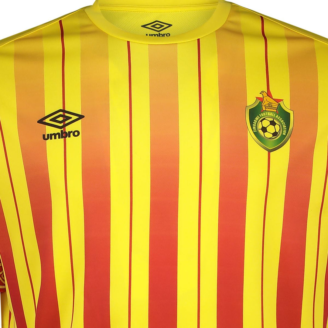 Zimbabwe FA Home Jersey - Yellow/Red – Umbro South Africa