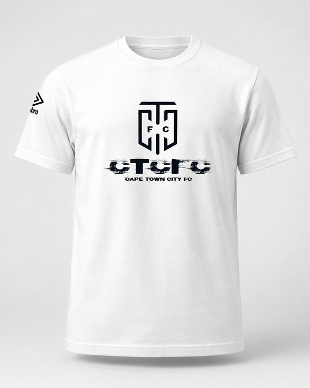 Cape Town City Fc Supporter Tee - White/Black - Umbro South Africa