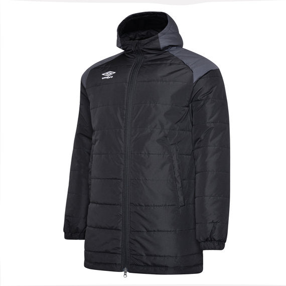 Umbro Padded Jacket (Incl Hood) - Black/Carbon - Umbro South Africa