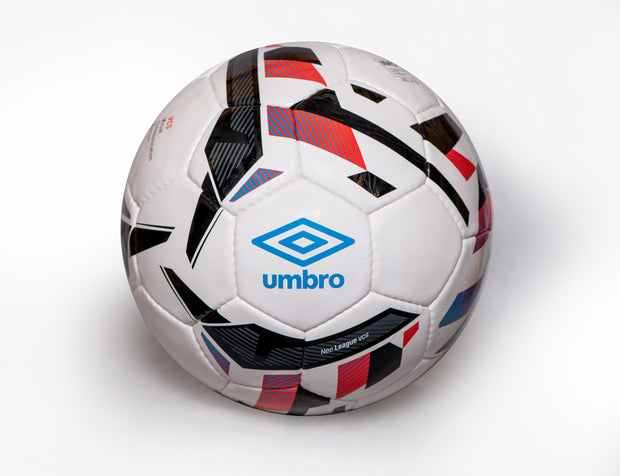 Umbro Neo League IMS Match Ball (White/Ibiza Blue/Black/Cherry Tomato) - Umbro South Africa