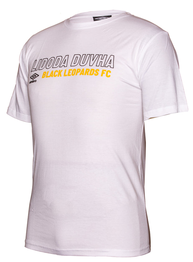 Black Leopards Supporters T-Shirt 2019/2020 - White - Umbro South Africa