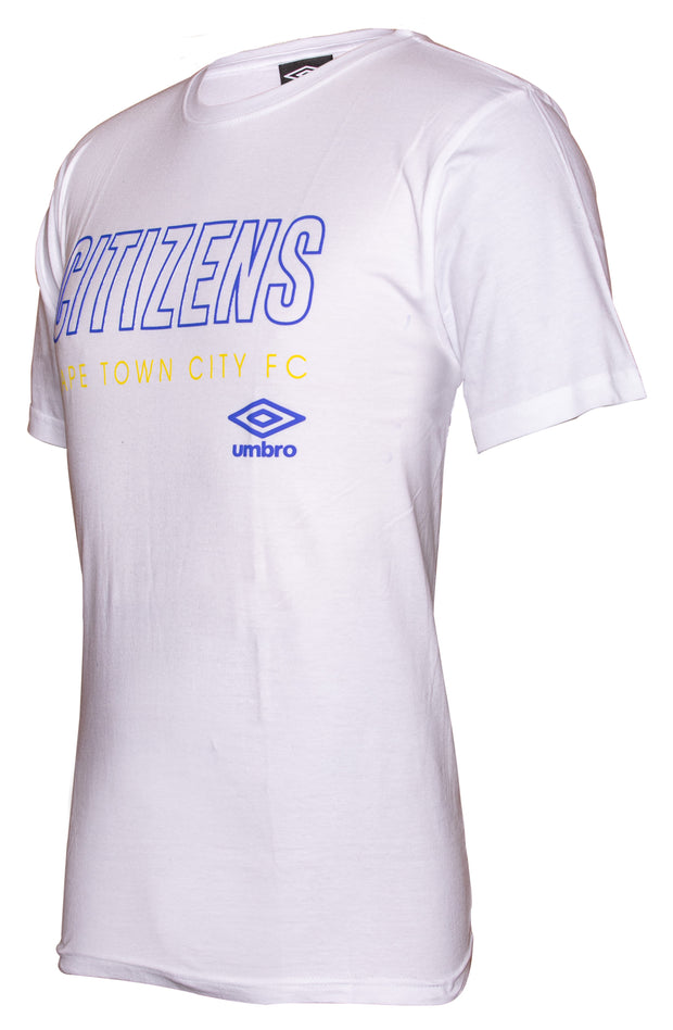 Cape Town City Supporters T-Shirt 2019/2020 - White - Umbro South Africa