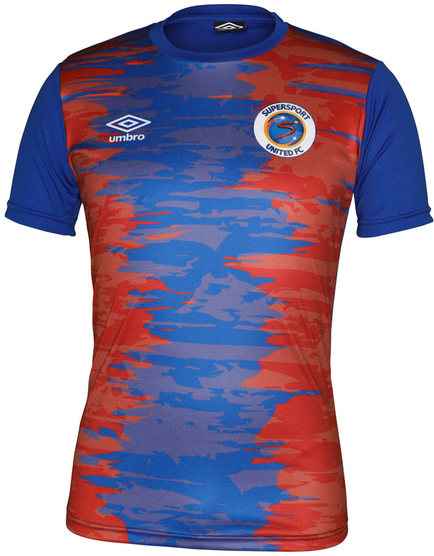 SuperSport United FC Fan Tee 20'/21' - Royal/Red