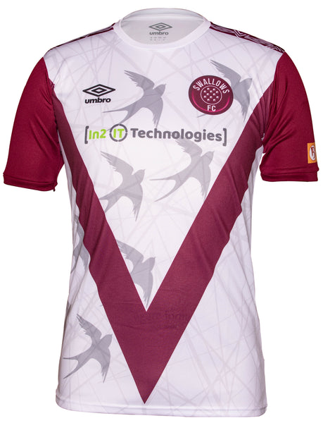 Maillot De Football Umbro Moroka Swallows FC - Extérieur 2022/23, Blanc, Taille XL (Neuf)
